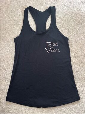 Rad Vibes Black Racerback Tank Top